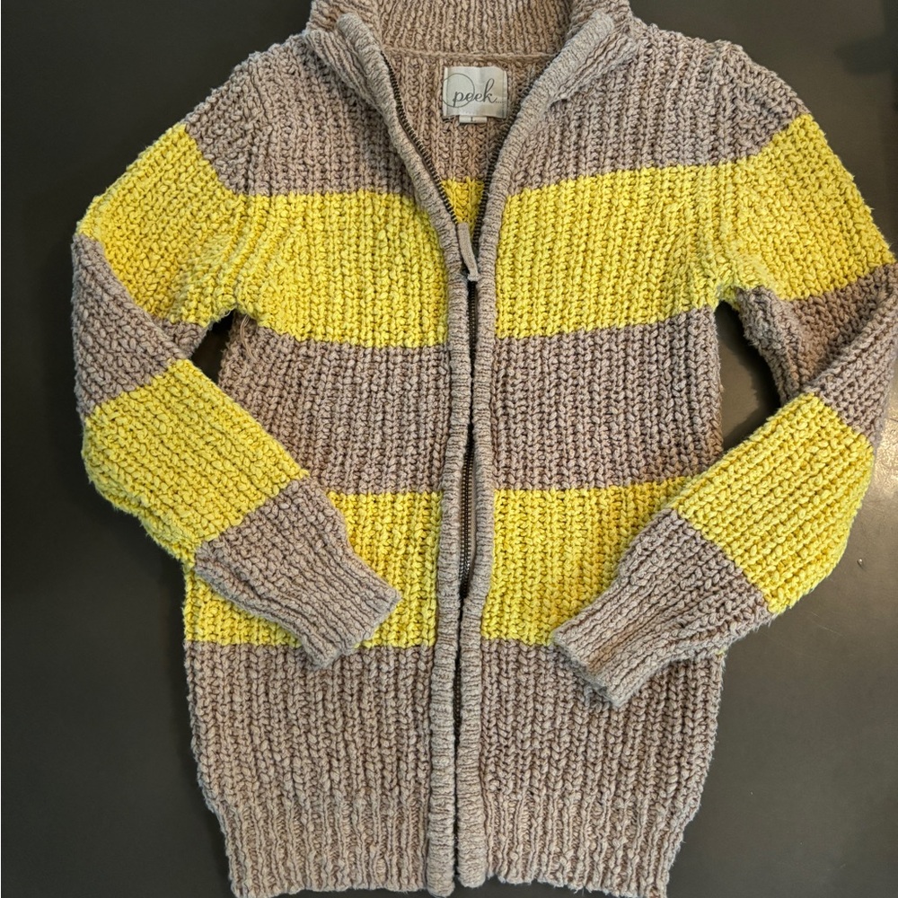 Peek striped sweater jacket size 10